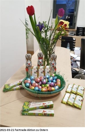 Foto Fairtrade-Aktion zu Ostern