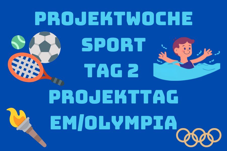 Grafik auf der verschiedene Sportarten zu erkennen sind.