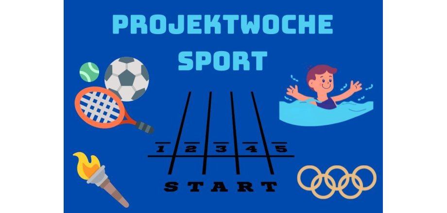 Grafik auf der verschiedene Sportarten zu erkennen sind.