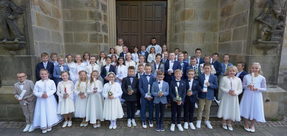 Kommunionkinder der Georgschule