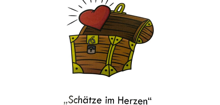 Schatztruhe mit Herz