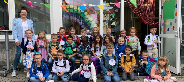 Die Schülerinnen und Schüler der Klasse 1b