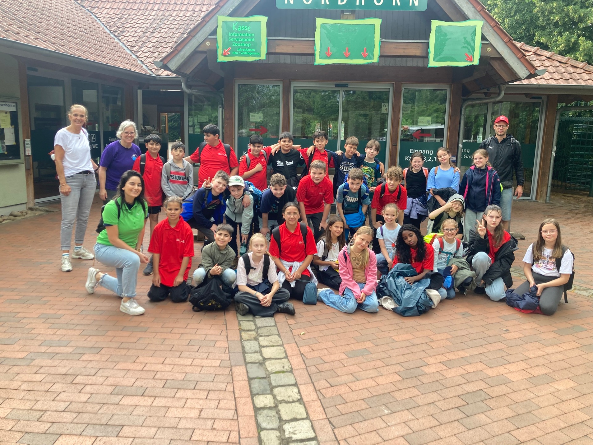 Ausflug der Klasse 4c mit der Partnerschule zum Zoo