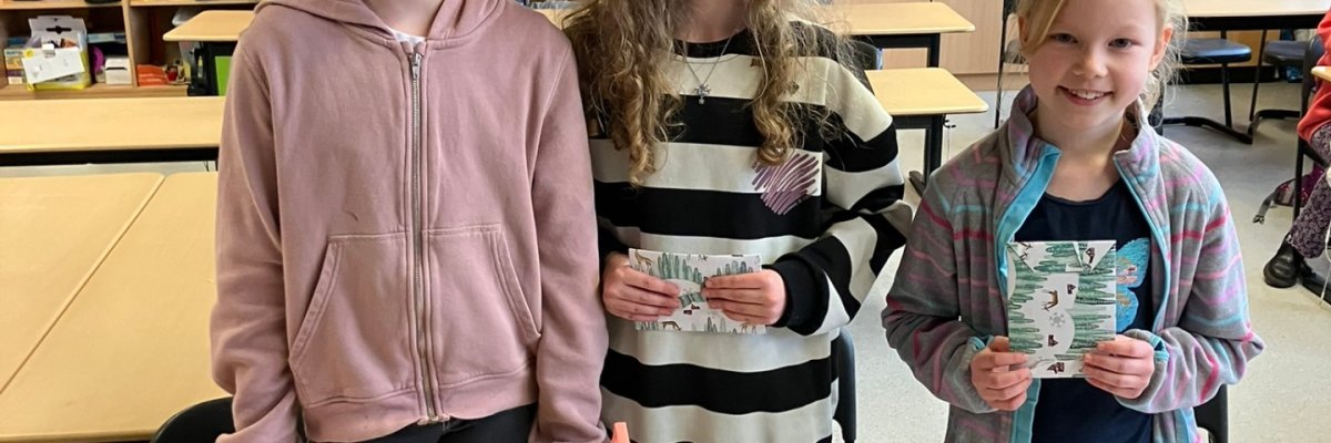 Die Klassensieger beim schulinternen Lesewettbewerb. 